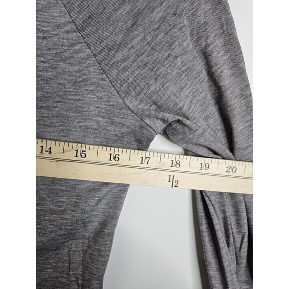 ATHLETA Essence Hooded Tunic Sweatshirt Lightweight Stretch Womens Size XS Grey - Picture 5 of 9